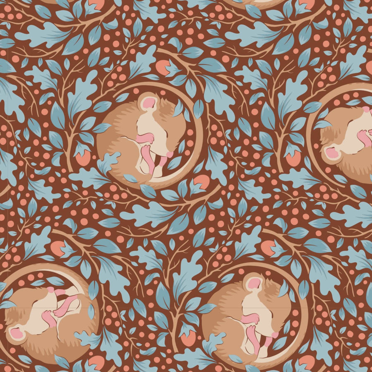 Tilda Patchwork Stoff Baumwolle - Hibernation - Slumbermouse-Hazel